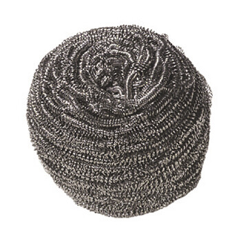 Estropajo NANA acero Inoxidable, 60 gr  (Paquete 12 unidades) Estropajo fabricado en acero inoxidable indicado para cocinas, parrillas, rejillas y menaje quemado.