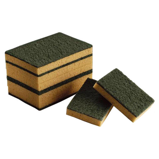 Fibra ABRASIVA verde+esponja 14x9,5x3,5 cm (Paquete 10 unidades). Ideal para la limpieza en colectividades, cocinas industriales, restaurantes, hoteles, hospitales, industria, etc. Fibra ABRASIVA verde+esponja 14x9,5x3,5 cm (Paquete 10 unidades). Ideal para la limpieza en colectividades, cocinas industriales, restaurantes, hoteles, hospitales, industria, etc.