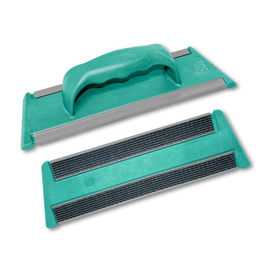 Soporte velcro CLEAN GLASS 30x8 cm. Soporte con empuñadura manual con sistema adherente con velcro. Ideal para limpiar superficies en interiores, como ventanas, vitrinas, tiendas, puertas de vidrio...