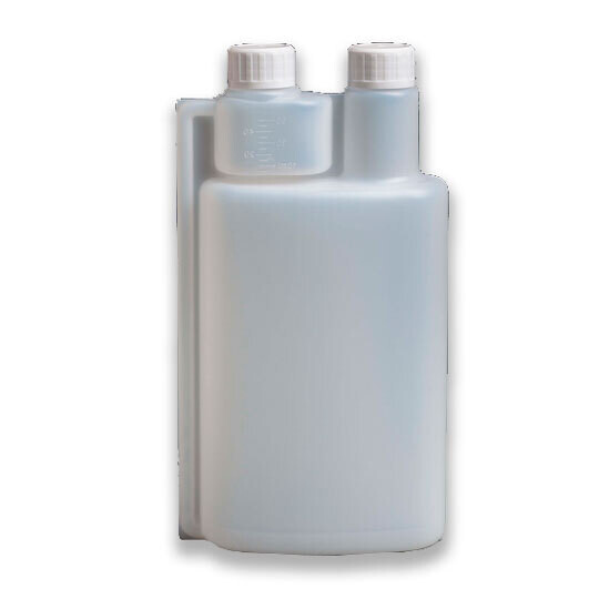 Botella DOSIFICADORA NATURAL 1000 ml. Botella dosificadora fabricada en polietileno de alta densidad HDPE, con deposito dosificador graduado en milímetros. NO INCLUIDOS TAPONES Botella DOSIFICADORA NATURAL 1000 ml. Botella dosificadora fabricada en polietileno de alta densidad HDPE, con deposito dosificador graduado en milímetros. NO INCLUIDOS TAPONES