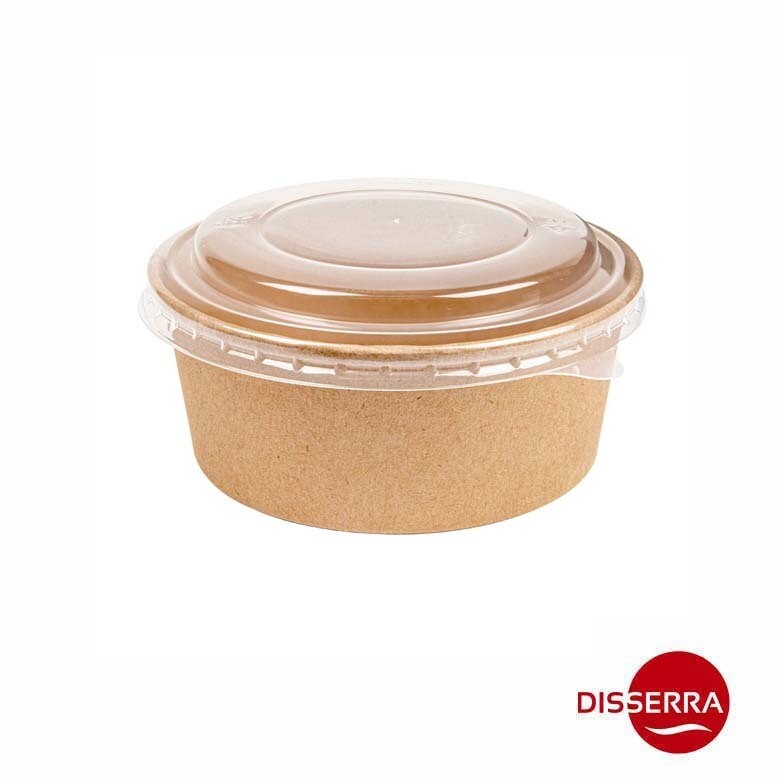 Tarrina para ensaladas o alimentos fríos en kraft con tapa 750 ml (Ristra 50 unidades) ideal en hostelería, catering, eventos, take away, food truck, etc. Tarrina para ensaladas o alimentos fríos en kraft con tapa 750 ml (Ristra 50 unidades) ideal en hostelería, catering, eventos, take away, food truck, etc.