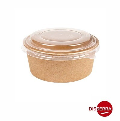 Tarrina para ensaladas o alimentos fríos en kraft con tapa 750 ml (Ristra 50 unidades) ideal en hostelería, catering, eventos, take away, food truck, etc. Tarrina para ensaladas o alimentos fríos en kraft con tapa 750 ml (Ristra 50 unidades) ideal en hostelería, catering, eventos, take away, food truck, etc.