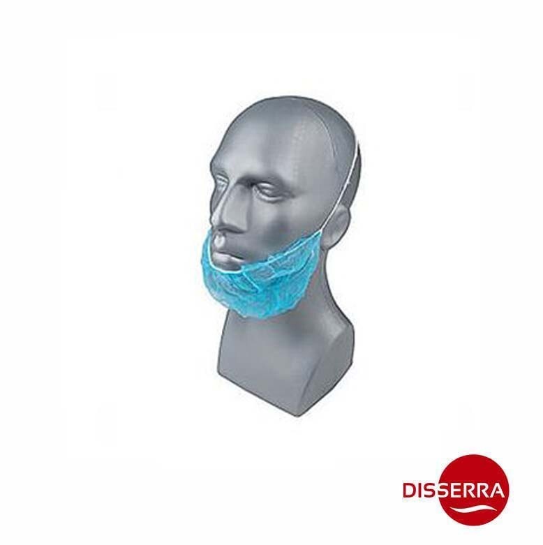 Cubre barbas/mentón de Polipropileno, con goma de ajuste y elásticos en todo el reborde para una mejor adaptabilidad y protección.