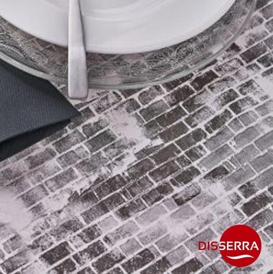 Mantel individual papel Blocks negro 30x40 cm (Caja 1000 unidades). Ideal para cafeterías, bares, restaurantes, etc.