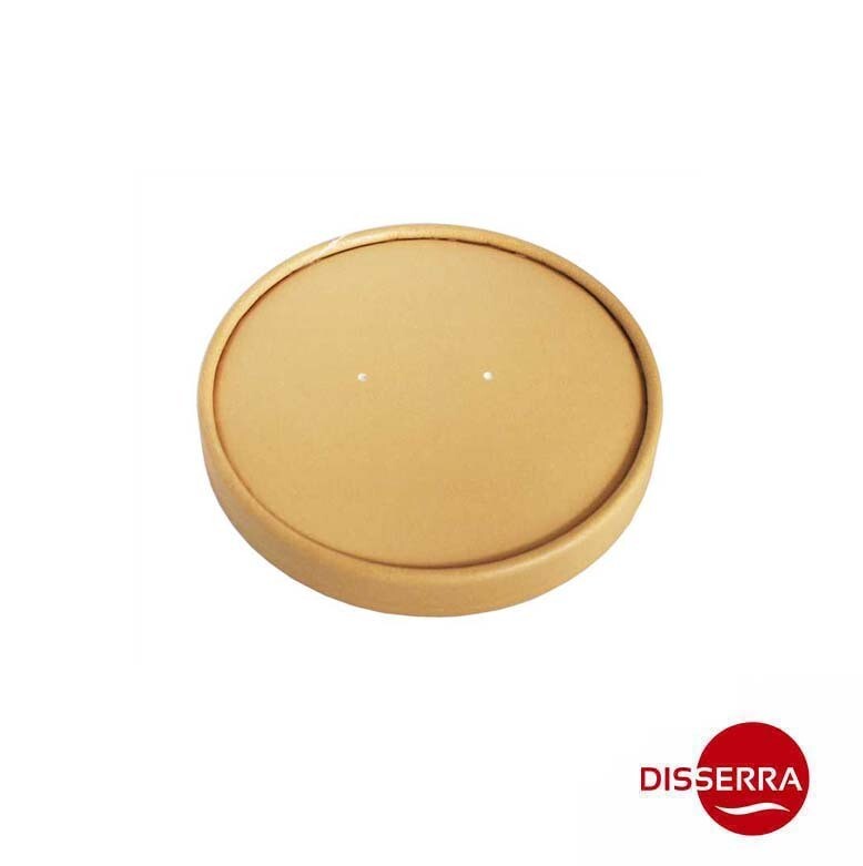 Tapa para tarrina 750 ml de sopas, nuestra tarrina referencia CO06109. Tapa perforada que permite la respiración del alimento.