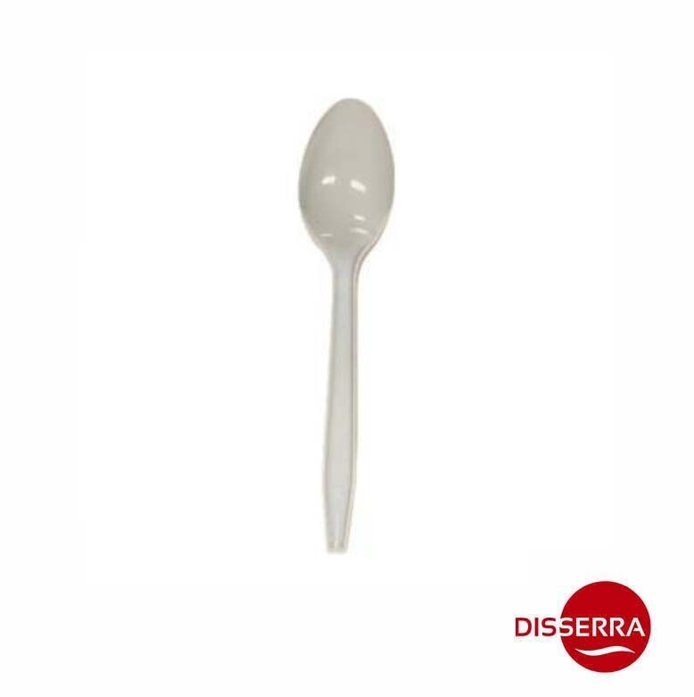 Cuchara CPLA Compostable Reutilizable Blanco 15 cm (Paquete 100 unidades). Fabricado a partir de materiales compostables derivados de fuentes vegetales. 100% Natural. 100% Ecológico. Cuchara CPLA Compostable Reutilizable Blanco 15 cm (Paquete 100 unidades). Fabricado a partir de materiales compostables derivados de fuentes vegetales. 100% Natural. 100% Ecológico.