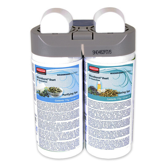 Ambientador Duet Purify&Relax, 2x121 ml. Ambientador Floral SPA, con notas florales y aceites esenciales que tranquilizan los sentidos. Eliminan los malos olores como en baños, vestuarios, etc. Ambientador Duet Purify&Relax, 2x121 ml. Ambientador Floral SPA, con notas florales y aceites esenciales que tranquilizan los sentidos. Eliminan los malos olores como en baños, vestuarios, etc.