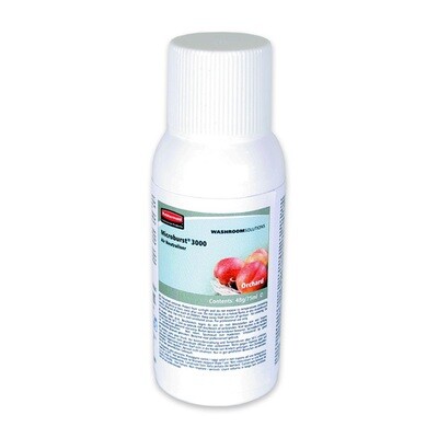 Ambientador MicroBurst Orchard 75 ml. Ambientador Dulce compota de frutas con melocotón, ciruela y mango. Elimina los malos olores y ambientación de áreas tales como baños, vestuarios, etc.