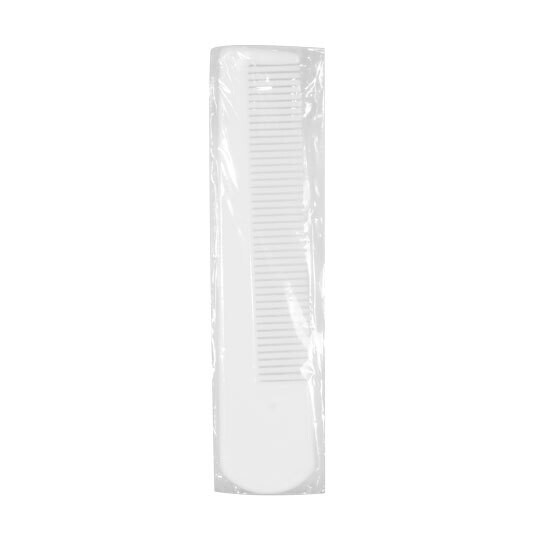 Peine Recto Celofán (Caja 1000 unidades). Peine blanco envasado en flow pack individual, con una zona de púas y mango. Ideal como amenitie en hoteles, camping, apartamentos, albergues, etc. Peine Recto Celofán (Caja 1000 unidades). Peine blanco envasado en flow pack individual, con una zona de púas y mango. Ideal como amenitie en hoteles, camping, apartamentos, albergues, etc.