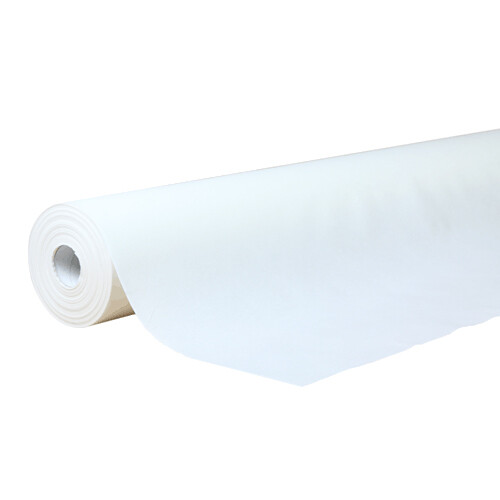 Mantel de papel blanco 40 grs, rollo 1,20x100 metros. Ideal para fiestas, eventos, comidas populares, etc.