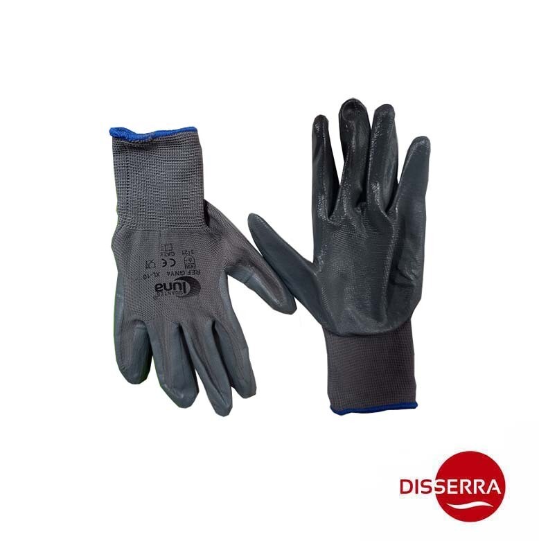 Guante de mixto nitrilo y nylon T/L.(Paquete 12 pares). Guante de Nylon (soporte), sin costuras, con recubrimiento ergonómico de nitrilo en la palma. Muy ligero, transpirable, con un ajuste perfecto. Guante de mixto nitrilo y nylon T/L.(Paquete 12 pares). Guante de Nylon (soporte), sin costuras, con recubrimiento ergonómico de nitrilo en la palma. Muy ligero, transpirable, con un ajuste perfecto.