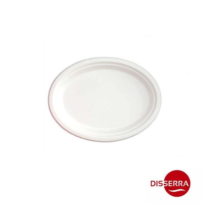 Plato de pulpa OVALADO biodegradable, compostable 100% ecológico. Ø25 cm (Paquete 50 unidades) Ideal para fiestas, catering y eventos al aire libre. Plato de pulpa OVALADO biodegradable, compostable 100% ecológico. Ø25 cm (Paquete 50 unidades) Ideal para fiestas, catering y eventos al aire libre.