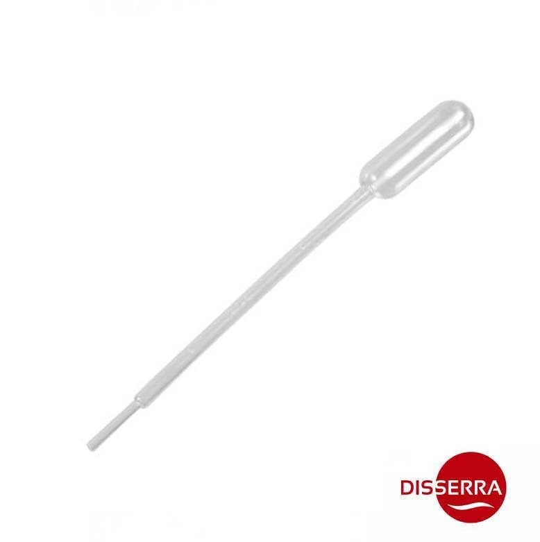 Pipeta de plástico transparente desechable para decorar y presentar platos en catering y hostelería 1 ml 14,8 cm (Paquete 100 unidades)