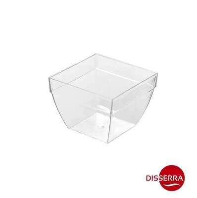 Recipiente PS diseño ABOMBADO 75 ml (Paquete 25 unidades). Vajilla en miniatura ideal para hostelería, maridaje, catering, fiestas y eventos. 100% reciclable.