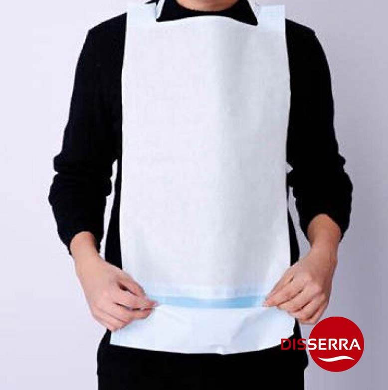 Babero higiénico desechable para adulto, Dispone de un bolsillo recogedor en la parte inferior para mantener la higiene. Especialmente diseñado para residencias de personas mayores. (Caja 1000 uds) Babero higiénico desechable para adulto, Dispone de un bolsillo recogedor en la parte inferior para mantener la higiene. Especialmente diseñado para residencias de personas mayores. (Caja 1000 uds)