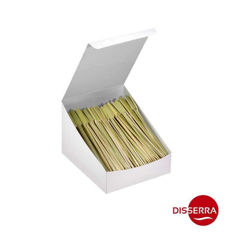Brocheta de bambú tipo Palo de Golf 15 cm para decoración entrantes tapas y aperitivos en catering y hostelería (paquete 500 unidades) 100% Ecológico.