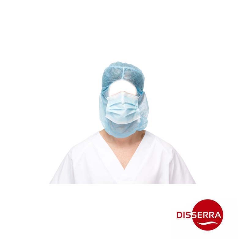 Cubre cabezas completo (Capuz) de polipropileno con mascarilla de 2 capas, con tira moldeable en la parte superior para una mejor sujeción nasal y elástico de ajuste en frente y cuello. Cubre cabezas completo (Capuz) de polipropileno con mascarilla de 2 capas, con tira moldeable en la parte superior para una mejor sujeción nasal y elástico de ajuste en frente y cuello.
