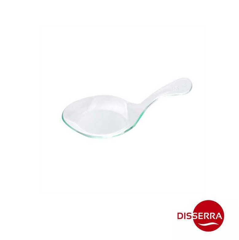 Cuchara Zakouski Glassic verde claro 10,3x4x0,7 cm 6 ml. (Paquete 144 unidades). Cuchara con diseño original e ideal para degustaciones, catering, eventos en un bocado.
