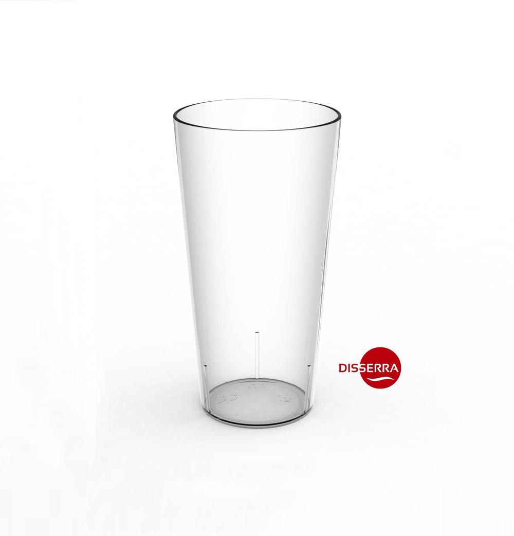 Vaso REFRESCO ALTO irrompible de policarbonato, reutilizable, ideal para eventos al aire libre, catering, embarcaciones, piscinas, hostelería, buffet (Caja 22 unidades)