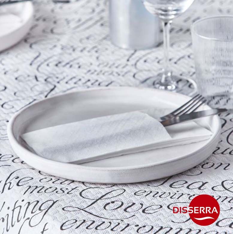 Servilleta de papel 2 capas plegado Kangarro (Canguro) en color blanco de 40x40 cm (Caja 960 unidades).  Son servilletas punta punta mas resistentes y cuerpo que una servilleta convencional.