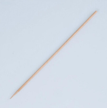 Brocheta UNA PUNTA 10 cm - Palillos de madera presentación aperitivos tapas y entrantes en eventos y fiestas catering y hostelería (Blister 3000 unidades)