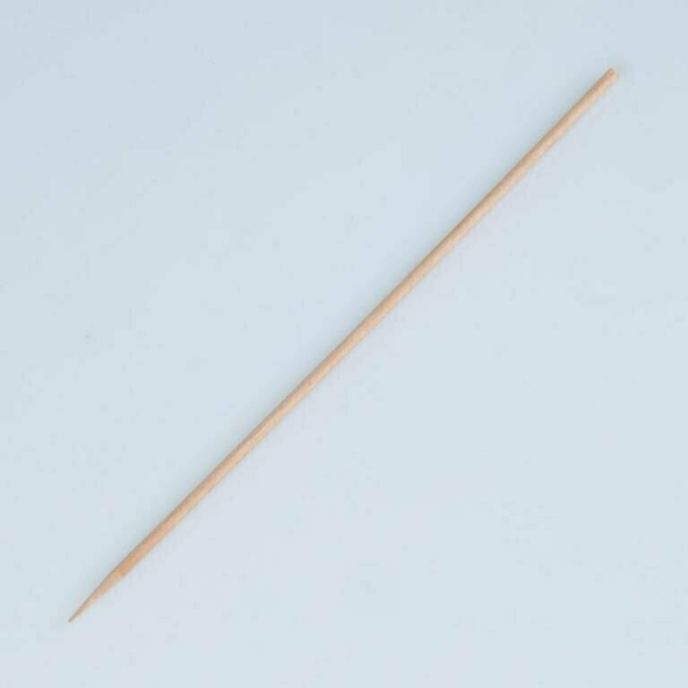 Brochetas UNA PUNTA 15 cm - Palitos de madera preparación entrantes aperitivos y tapas eventos y fiestas catering y hostelería (Blister 3000 unidades)