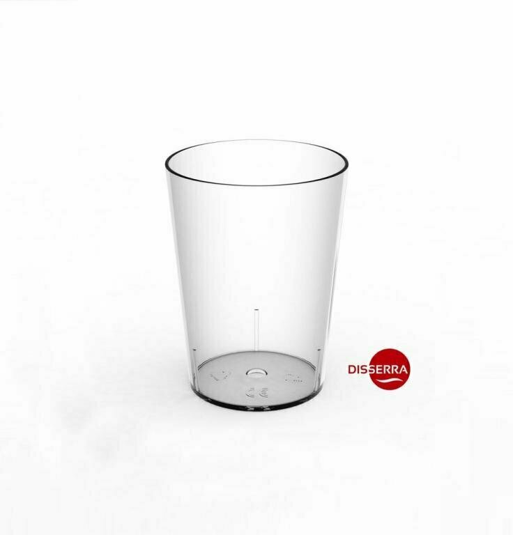 Vaso REFRESCO irrompible de policarbonato, reutilizable, ideal para eventos al aire libre, catering, embarcaciones, piscinas, hostelería, buffet (Caja 24 unidades)