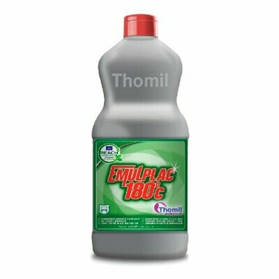 Limpia planchas EMULPLAC 180º (Botella 850 gr). Producto especialmente formulado para la limpieza en caliente y sin esfuerzo de todo tipo de planchas de asar. No desprende vapores.