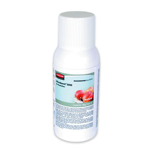 Ambientador MicroBurst Orchard 75 ml. Ambientador Dulce compota de frutas con melocotón, ciruela y mango. Elimina los malos olores y ambientación de áreas tales como baños, vestuarios, etc. Ambientador MicroBurst Orchard 75 ml. Ambientador Dulce compota de frutas con melocotón, ciruela y mango. Elimina los malos olores y ambientación de áreas tales como baños, vestuarios, etc.