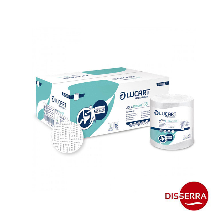 Secamanos NO ATASCOS Hygenius Aquaestream 2 capas 155 m por cada rollo (Caja 6 unidades) Se deshace rápidamente con el agua, diseñado para evitar atascos, si el usuario tira el papel al WC. Secamanos NO ATASCOS Hygenius Aquaestream 2 capas 155 m por cada rollo (Caja 6 unidades) Se deshace rápidamente con el agua, diseñado para evitar atascos, si el usuario tira el papel al WC.
