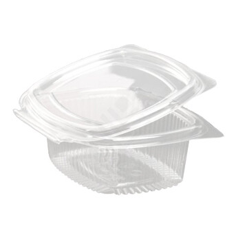 Envase Polipropileno Reutilizable 750 ml para alimentos, apto para microondas. (Ristra 50 unidades). Ideal para llevar alimentos fríos y calientes.