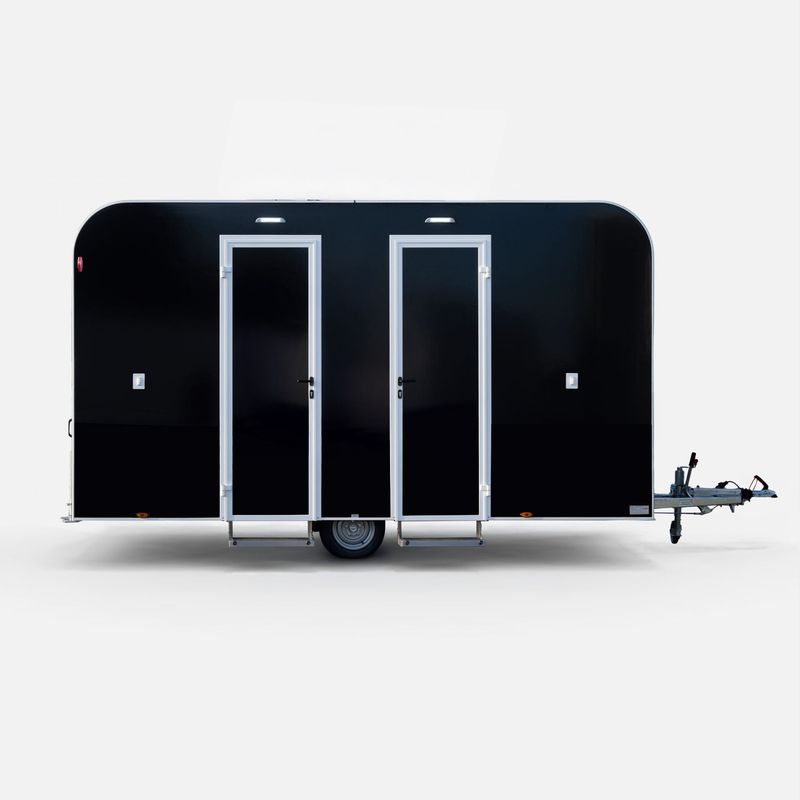 SANITÄR-TRAILER FTT 460 RETRO mit Innenbeklebung