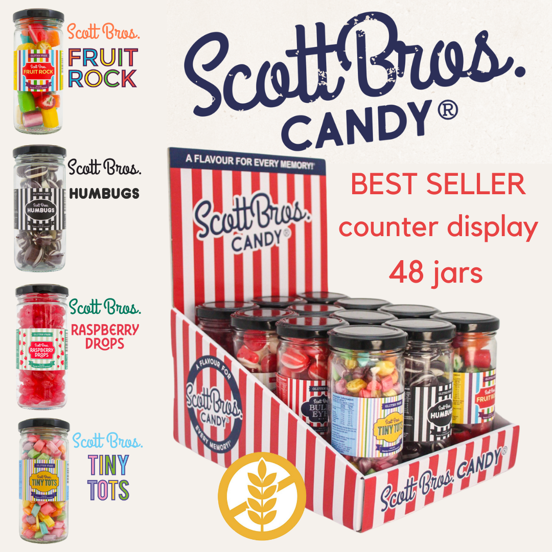 Best Seller 1-Tier Counter Display - 48 Jars / 4 Flavours