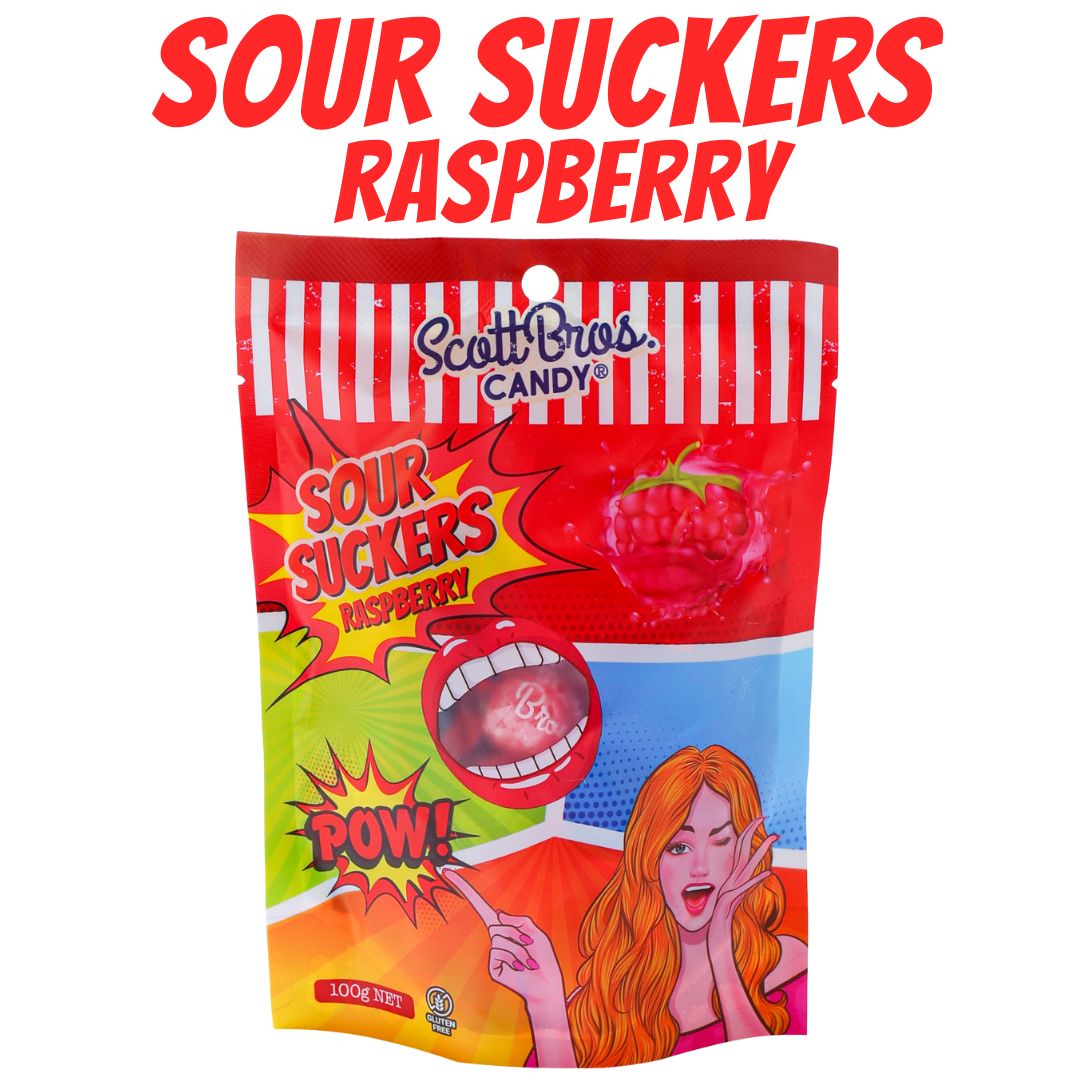 Sour Suckers - Raspberry