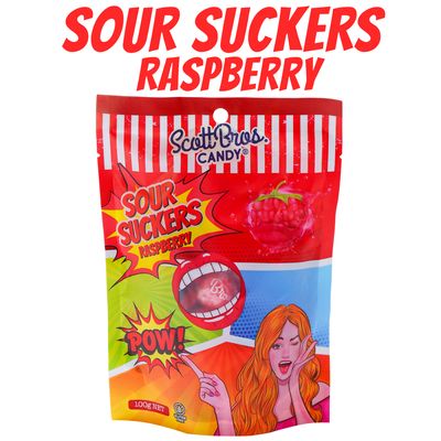 Sour Suckers - Raspberry