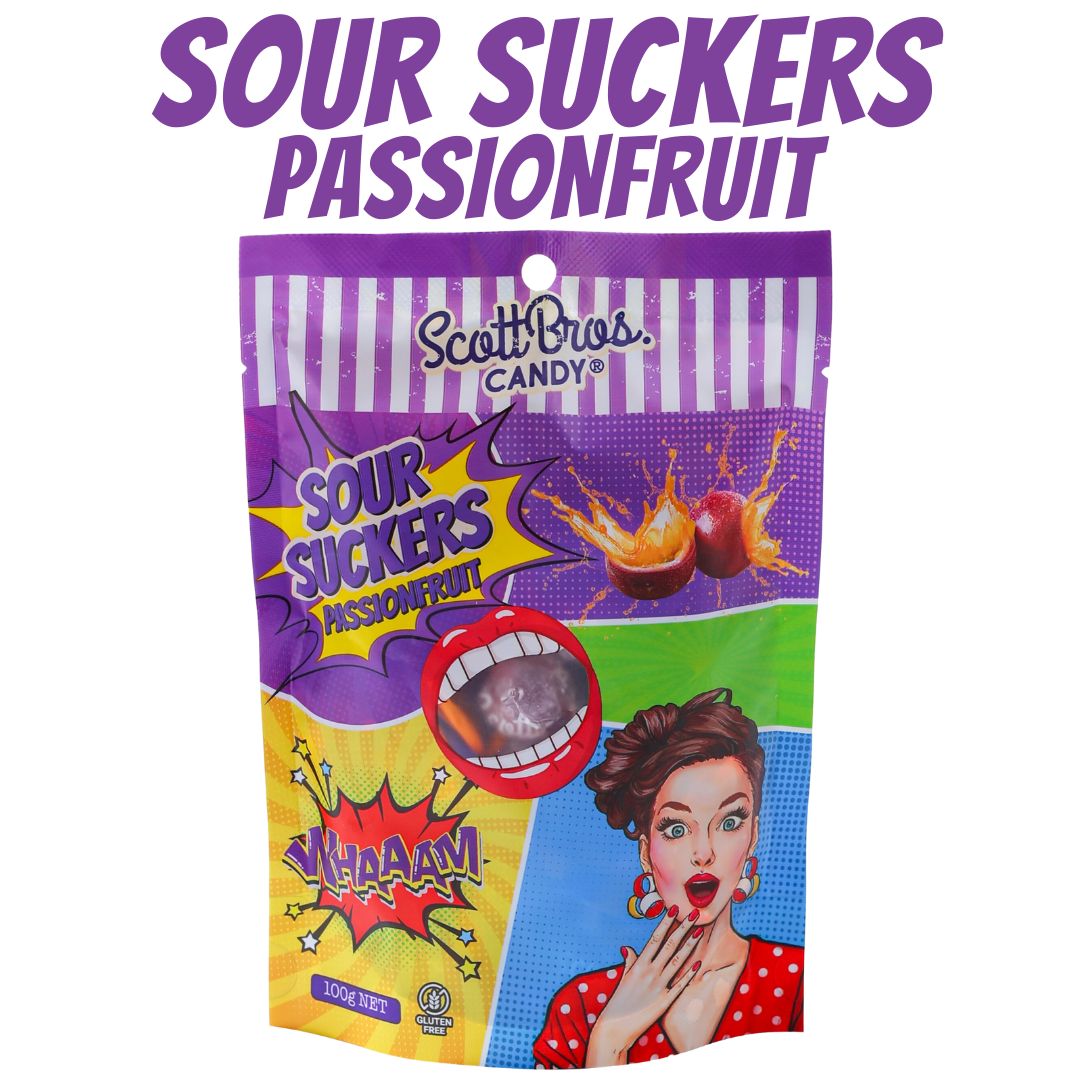 Sour Suckers - Passionfruit