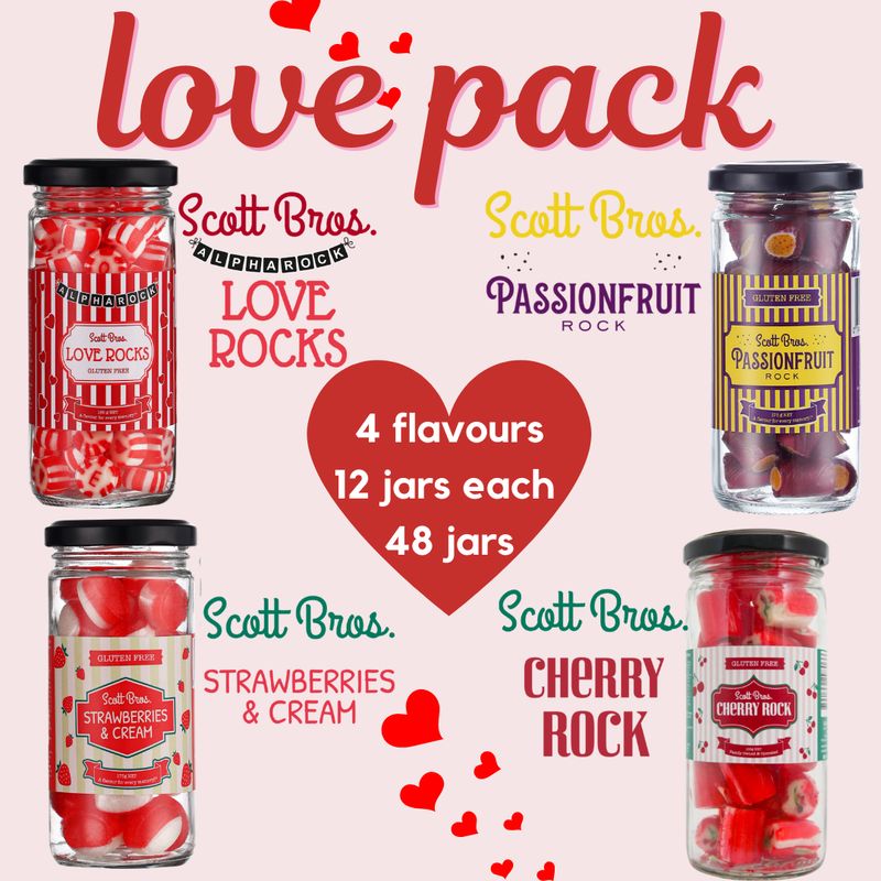 Love Pack - 4 flavours/48 jars