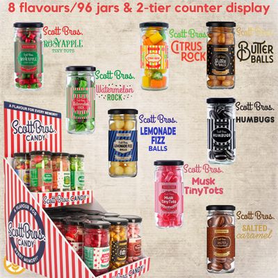 2-Tier Counter Display Option #2 - 96 Jars / 8 Flavours