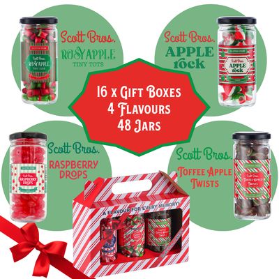 16 x Gift Boxes - 4 Flavours / 48 Jars
