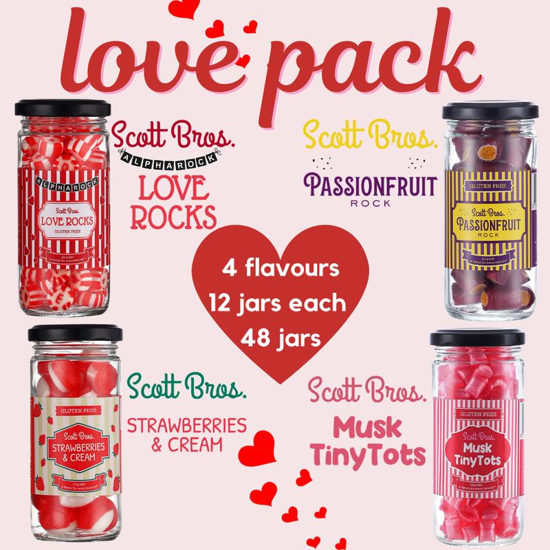 Love Pack - 4 flavours/48 jars
