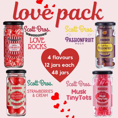 Love Pack - 4 flavours/48 jars