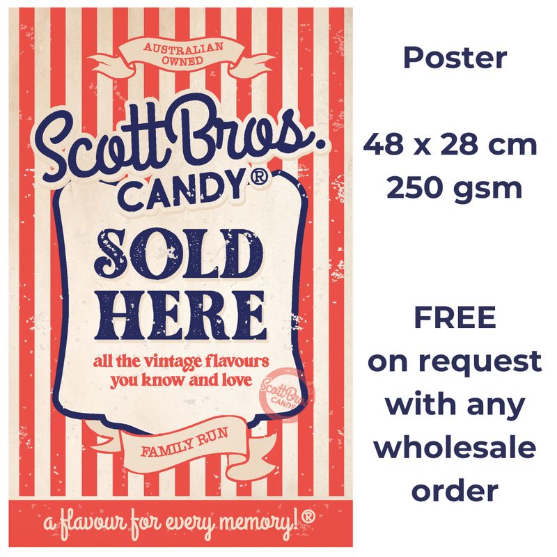 Sold Here Poster 48 x 28cm