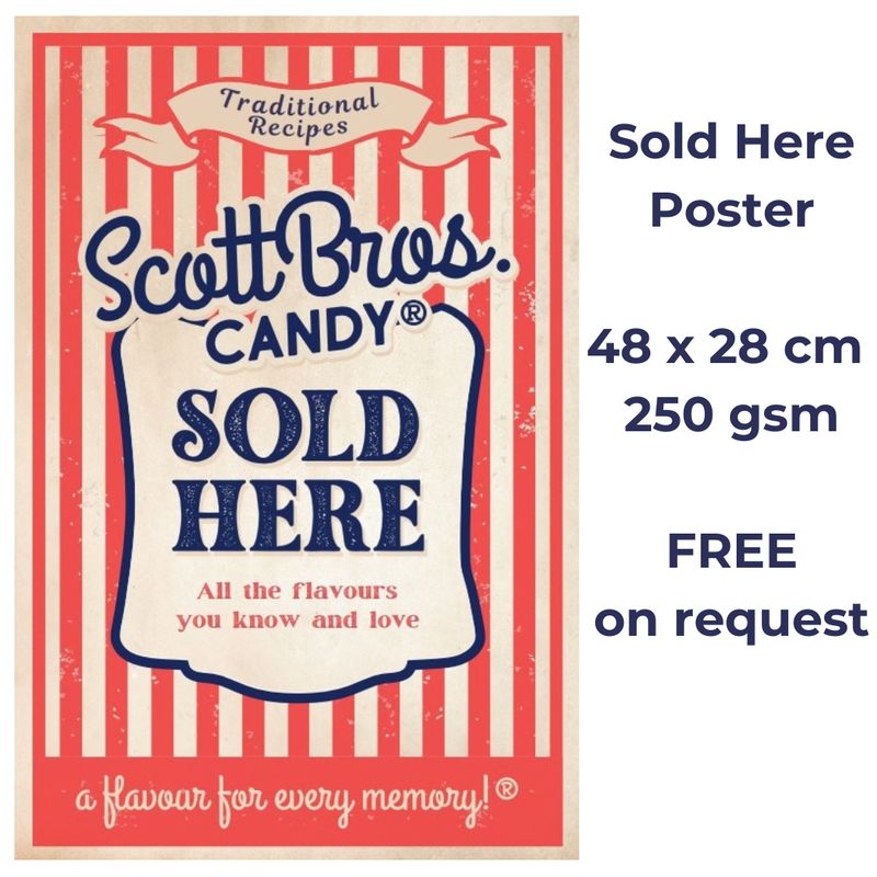 Sold Here Poster 48 x 28cm