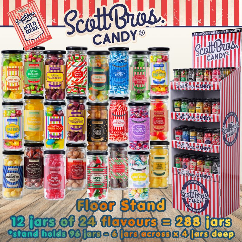 24 Flavour Floor Stand - 288 jars
