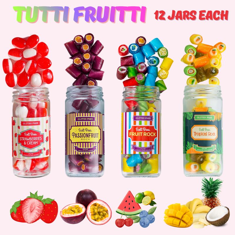 Tutti Fruitti - 4 Flavours / 48 Jars