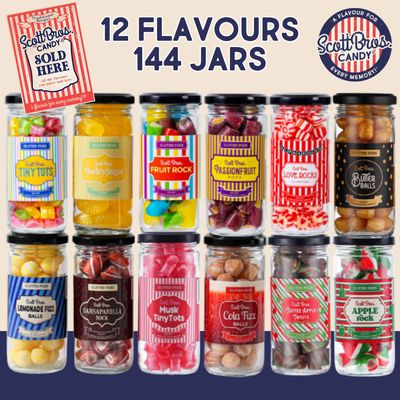 12 Flavours - 144 Jars
