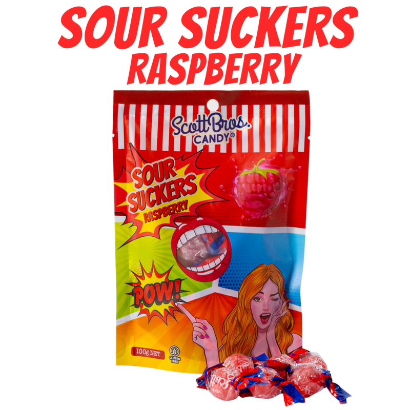 Sour Suckers - Raspberry