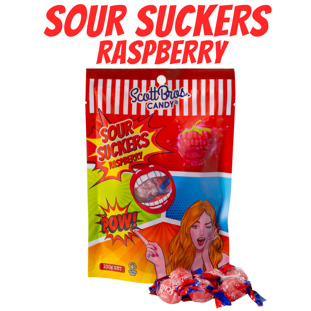 Sour Suckers - Raspberry