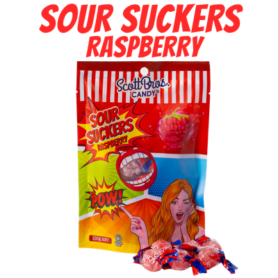 Sour Suckers - Raspberry