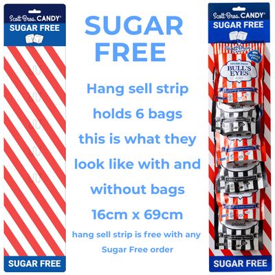 Sugar Free Hang Sell Strip 16 x 69 cm